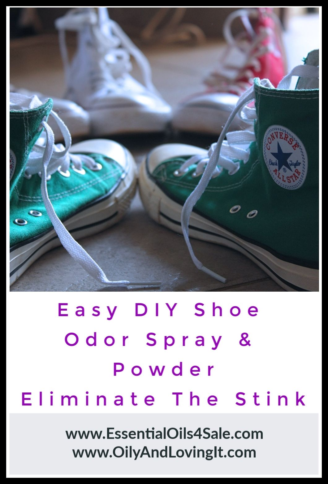 Easy DIY Shoe Odor Spray and Powder – Eliminate The Stink