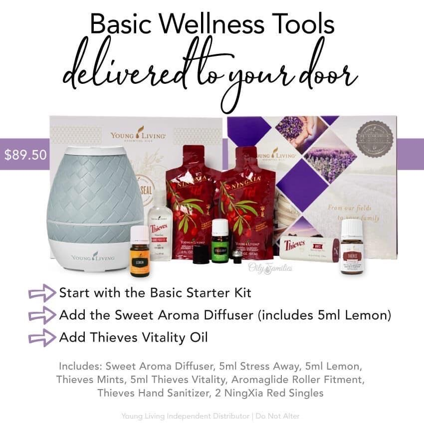 Build Your Own Basic Wellness Package With A Young Living Basic Starter Kit And The Sweet Aroma Diffuser!