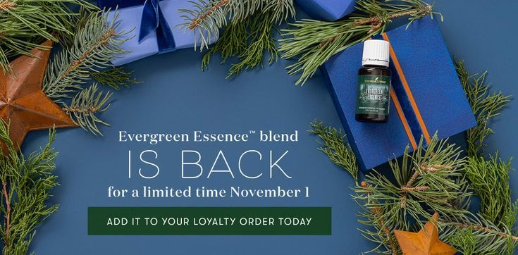 Young Living Evergreen Essence Is Back For A Limited Time!
