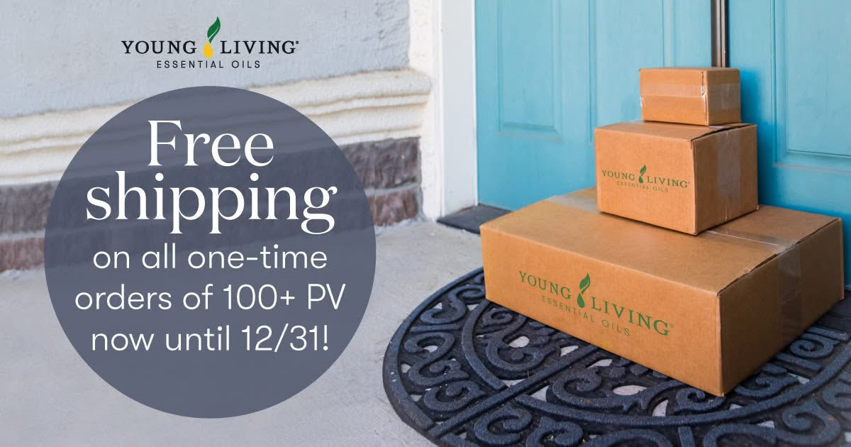 Young Living Has FREE Shipping Through December 31, 2022!