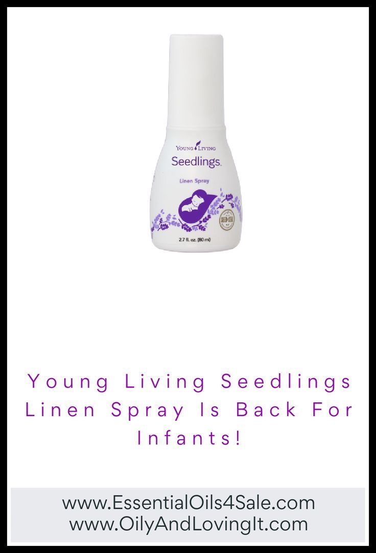 Young Living Seedlings linen spray for infants