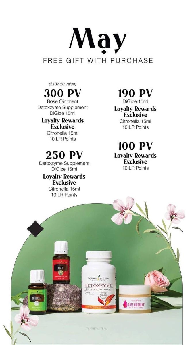 Young Living May Gifts With Purchase Promo